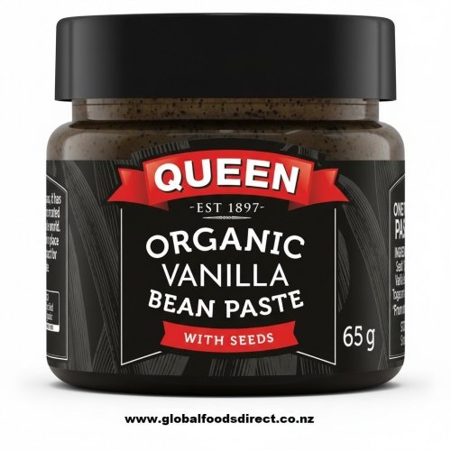 Queen Organic Vanilla ­Paste with Seeds. 65gm.